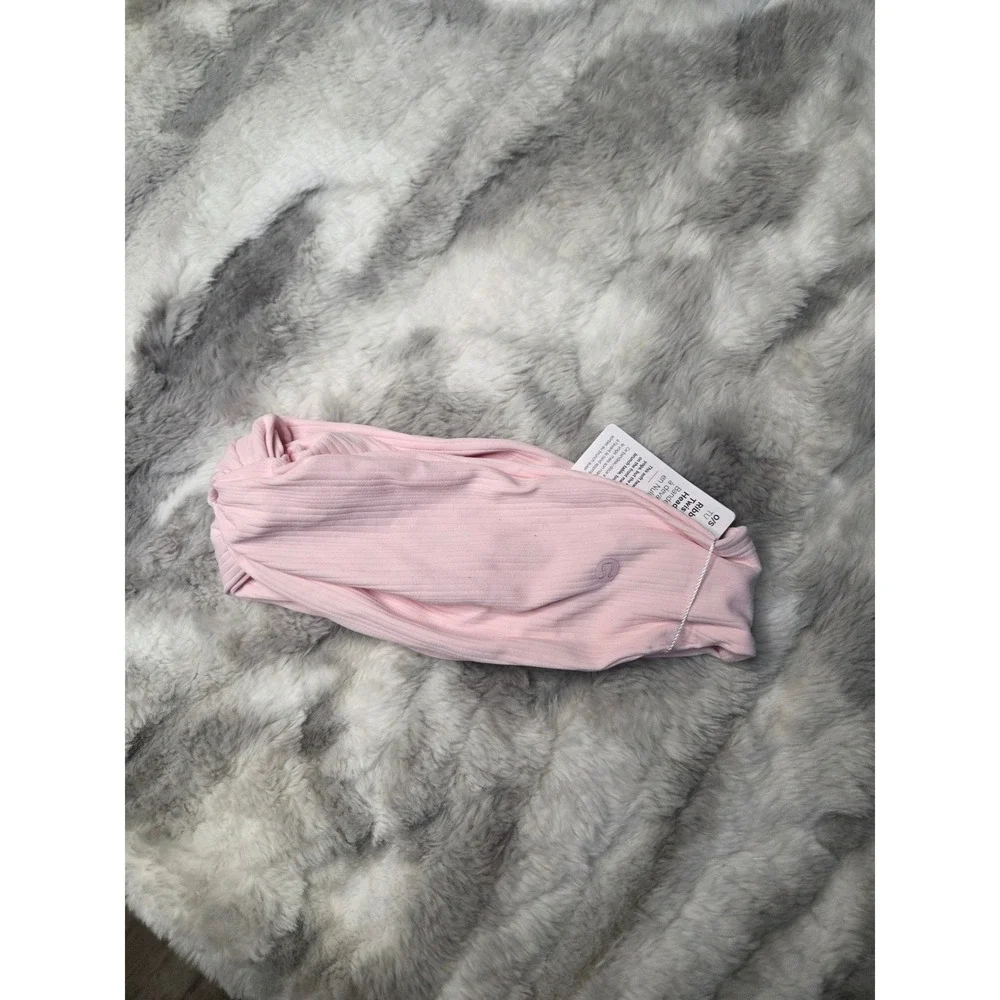 Lululemon Ribbed Nulu Twist-Front Headband Strawberry Milkshake